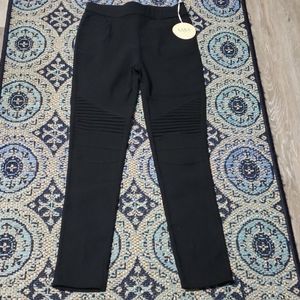 Black Moto Jeggings